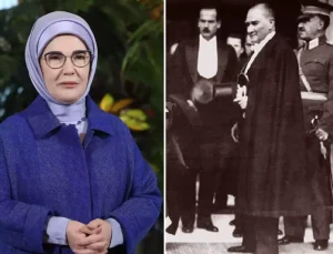 Emine Erdoğan, Mustafa Kemal Atatürk’ü andı; herkes kullandığı kelimenin anlamını aratıyor